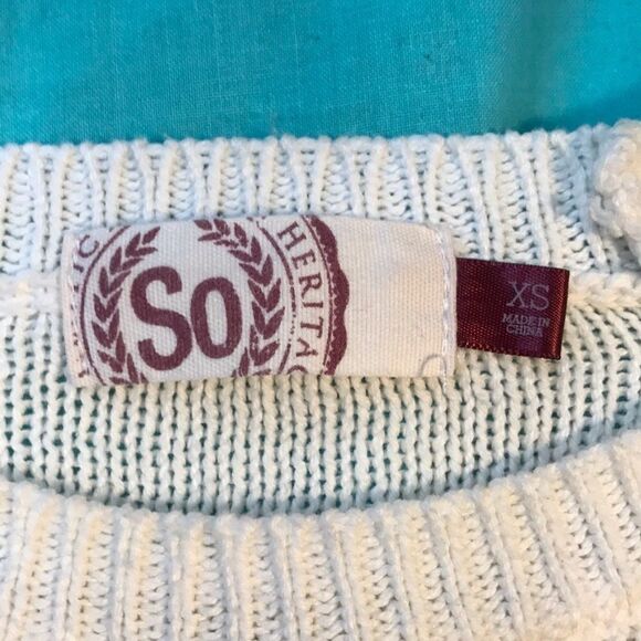 🔹Blue & White Sweaters Junior’s XS - Picture 5 of 9